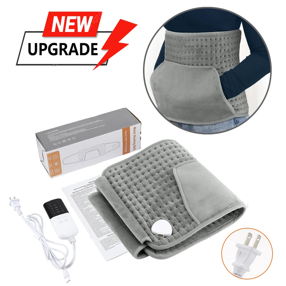 Electric Heated Waist and Back Heating Pad with Adjustable Settings - 33