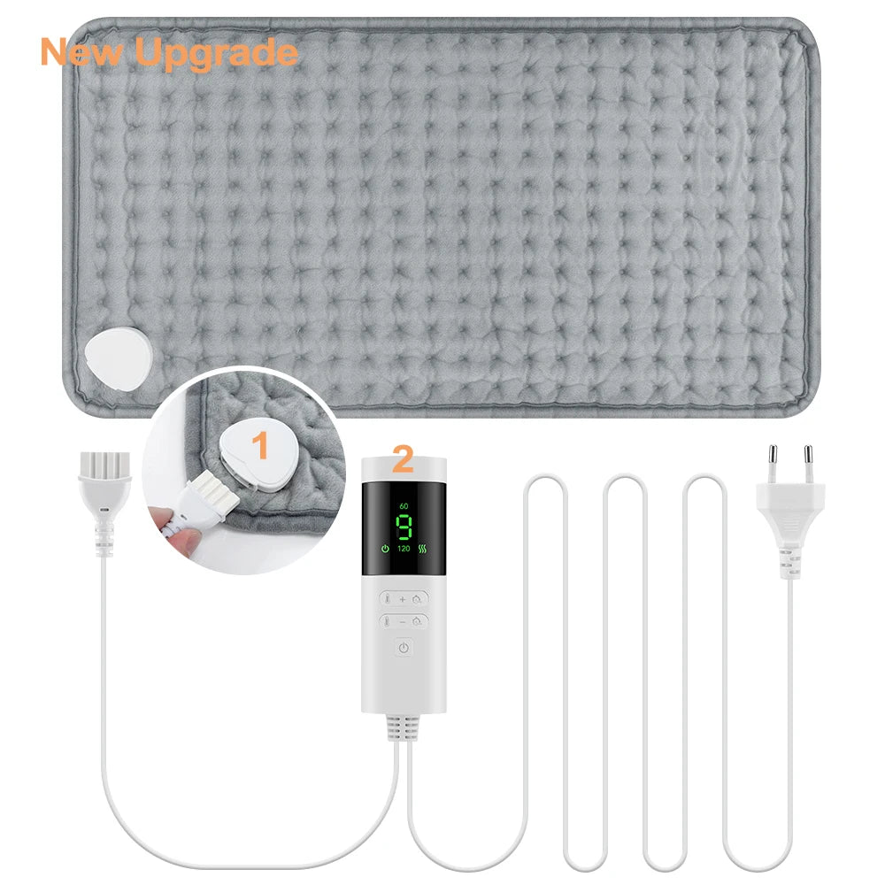 Electric Heating Pad for Back Neck and Shoulder Pain Relief
