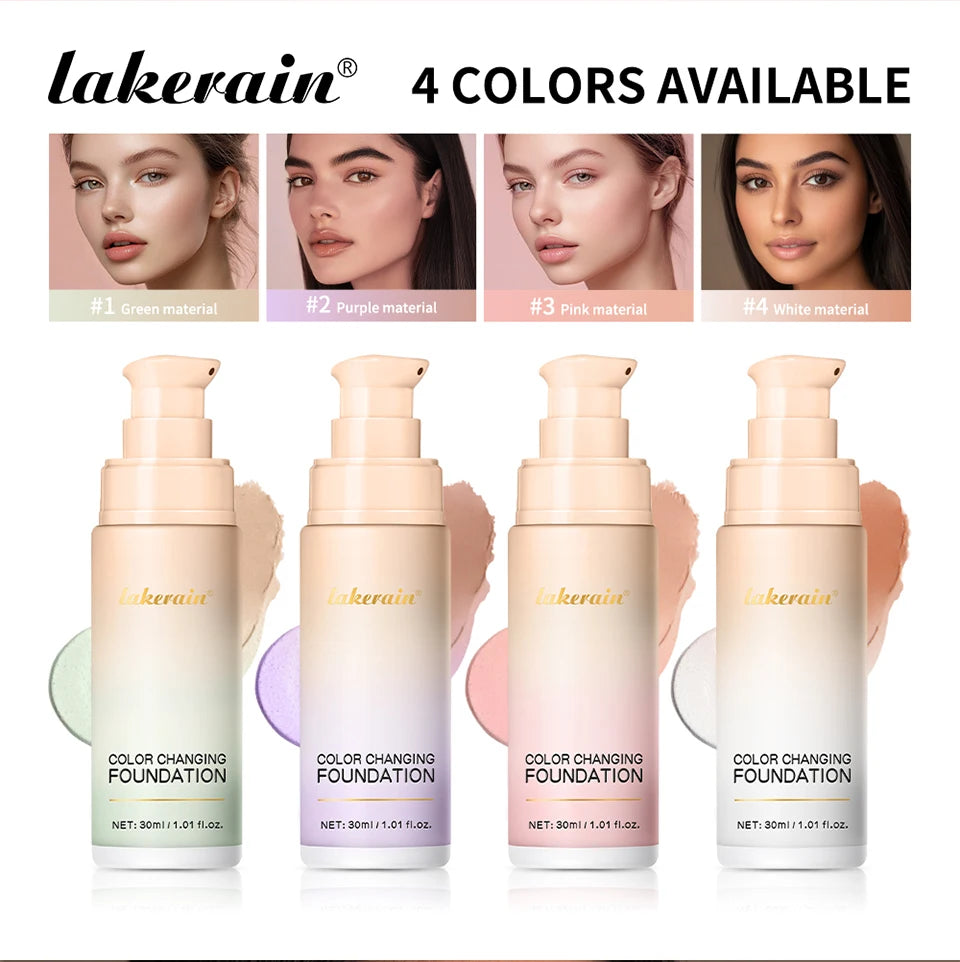 Color-Changing Liquid Foundation for Flawless Radiant Skin