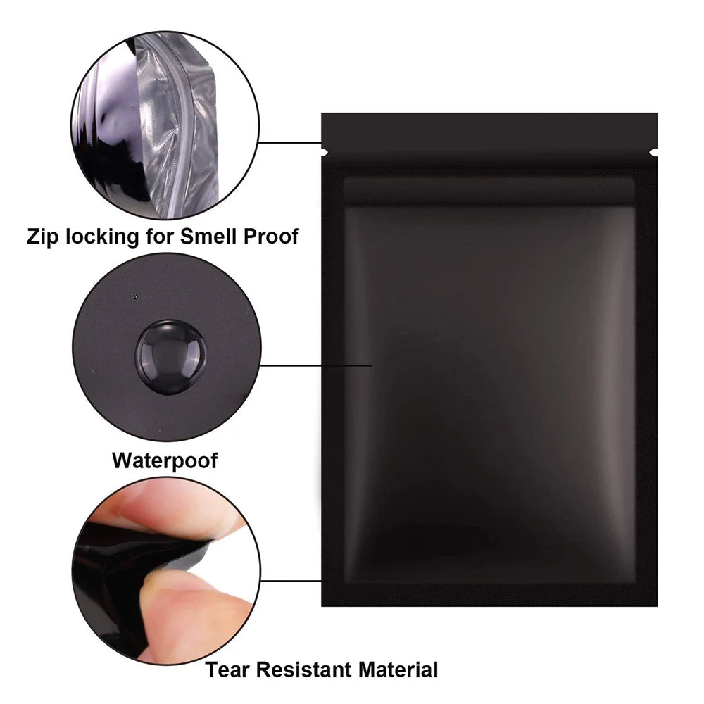 Frosted Self-Sealing Smell-Proof Storage Bags - 6