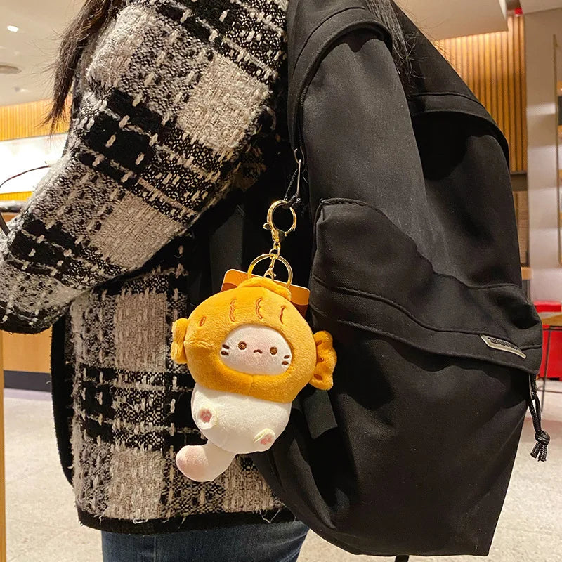 Cute Cat Plush Keychain Bag Charm
