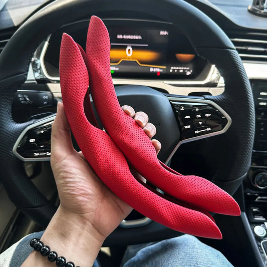 Plush Winter Car Steering Wheel and Gear Shift Cover Set