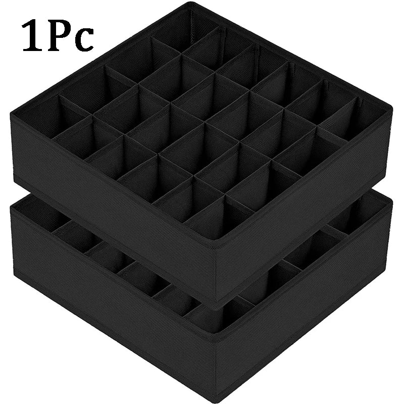 Foldable 24-Compartment Drawer Organizer for Underwear and Socks - 15