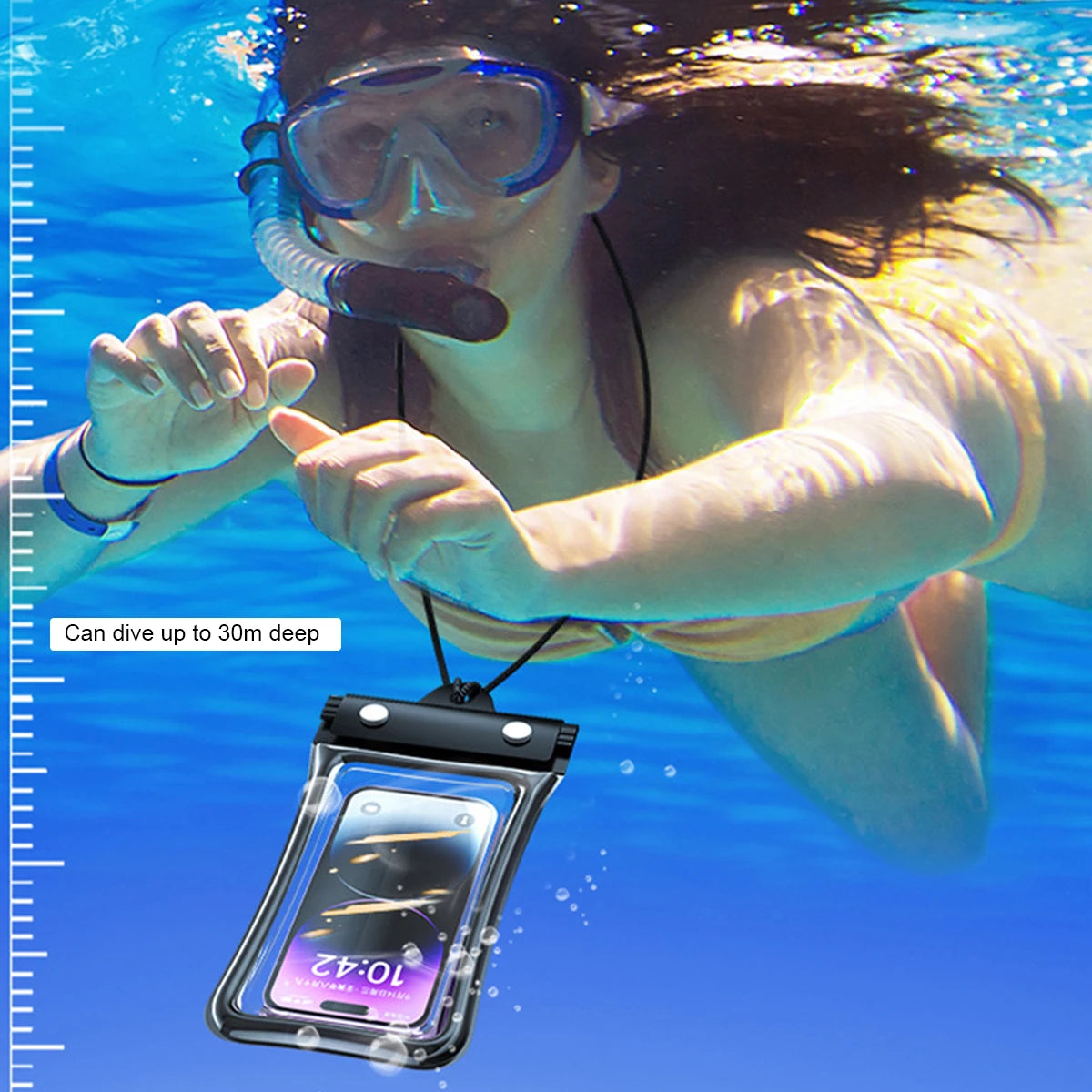 Universal Waterproof Phone Pouch for Swimming and Beach