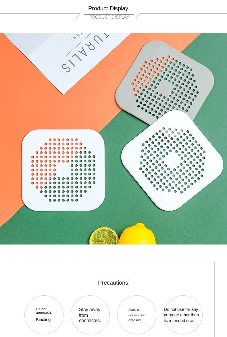 Silicone Suction Cup Shower and Sink Drain Hair Catcher - 6