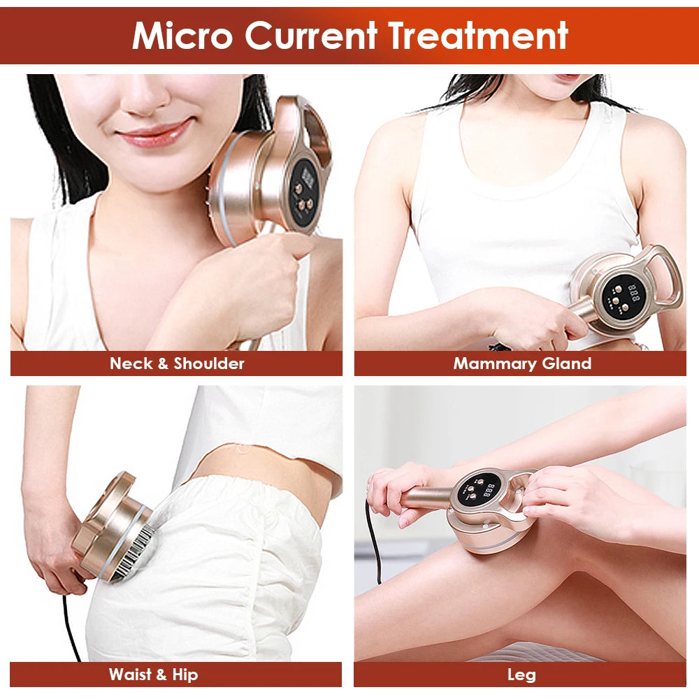 Electric Microcurrent Meridian Body Sculpting Massage Brush