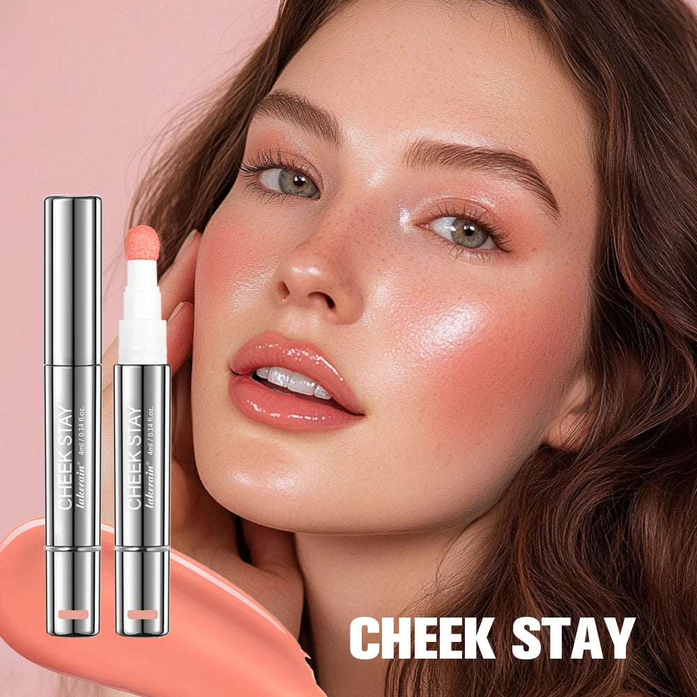 Liquid Blush Stick with Sponge Tip for Natural Cheeks