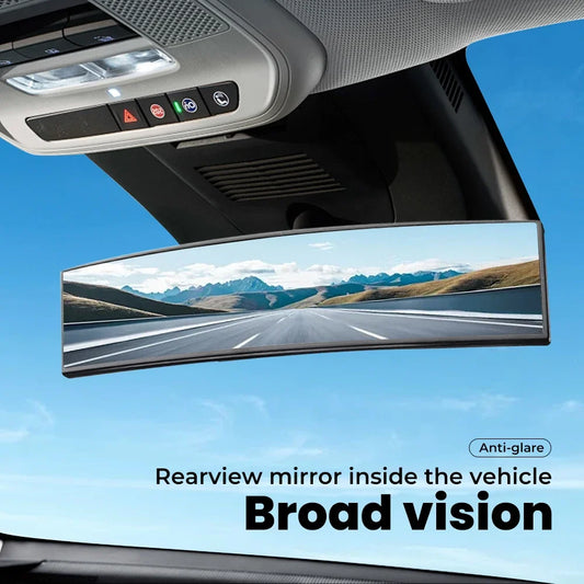Panoramic Wide-Angle Car Rear View Mirror with Anti-Glare
