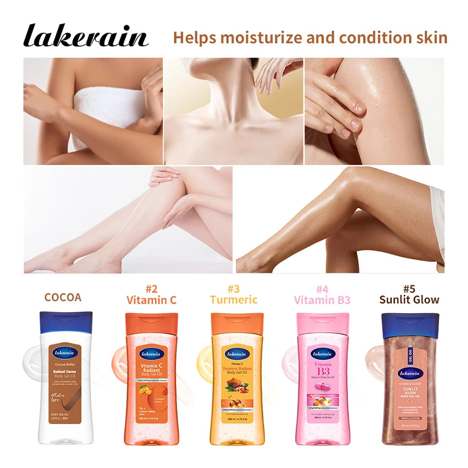 Radiant Hydrating Body Gel Oil for Glowing Skin