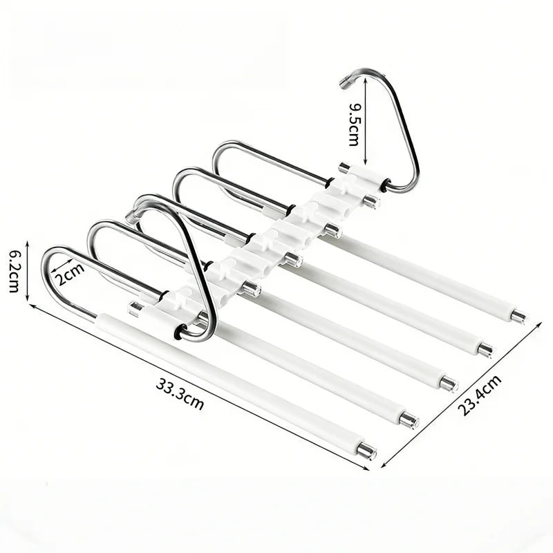 Multilayer Space Saving Folding Pants Hanger - 12