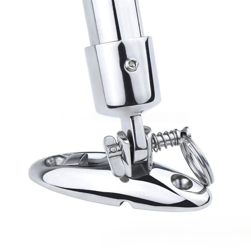 Stainless Steel Quick Release Marine Bimini Top Deck Hinge - 3