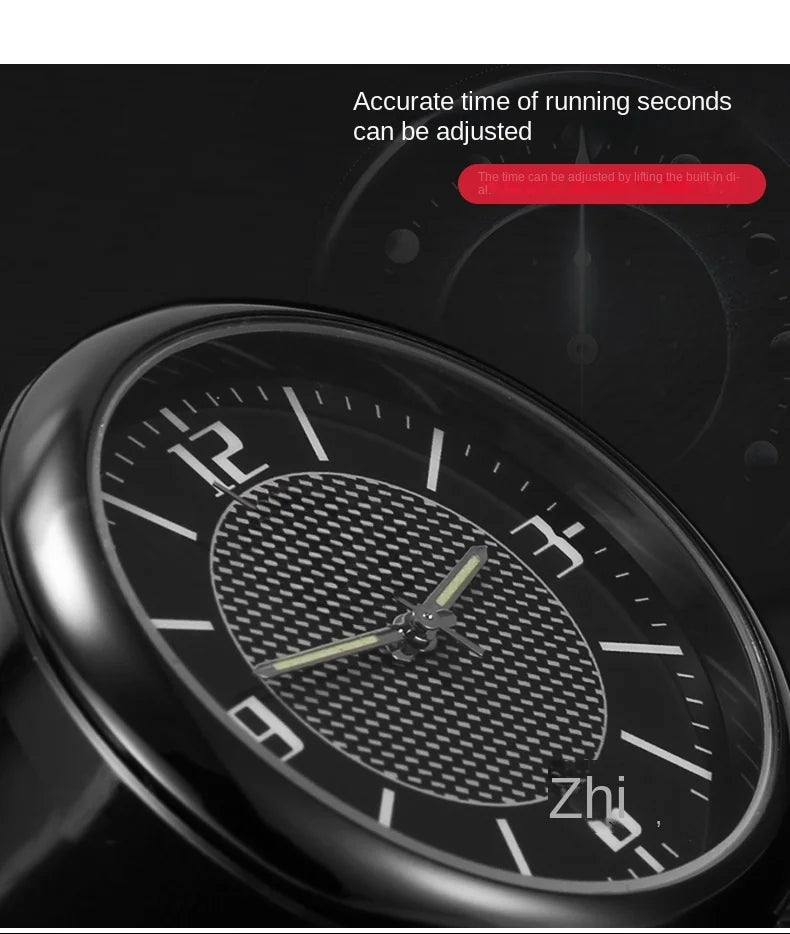 Luminous Mini Dashboard Clock for Cars