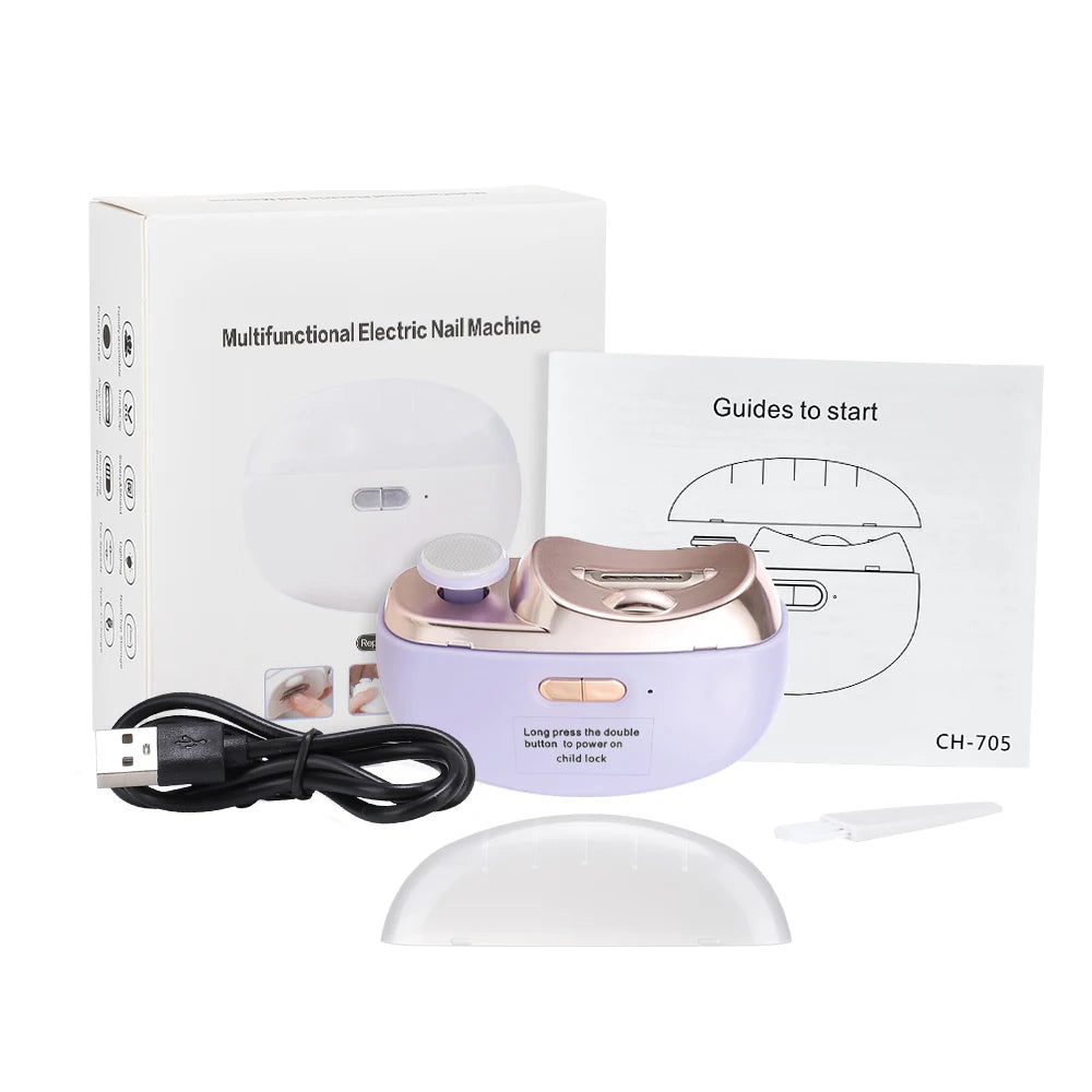 Electric 2-in-1 Automatic Nail Clipper and Polisher - 19