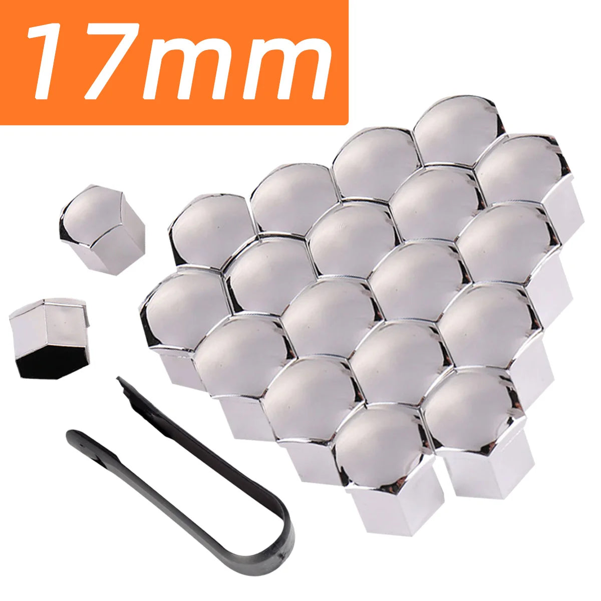 20pcs Car Wheel Nut Covers Rust Proof Hub Bolt Caps 17mm 19mm 21mm