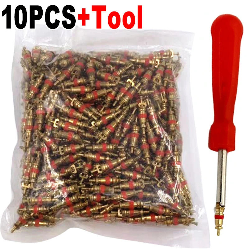 Tire Valve Core Removal Tool and Replacement Set - 20