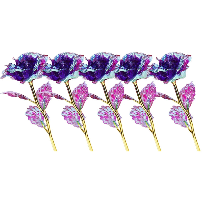 Luminous Artificial Crystal Rose Bouquet for Romantic Occasions