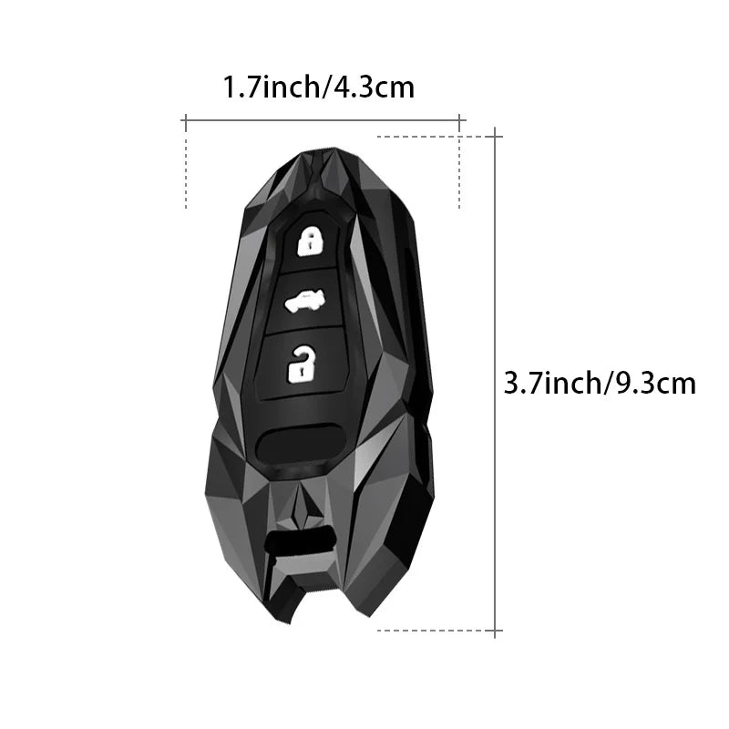 Protective Galvanized Alloy Car Key Case for Audi - 5
