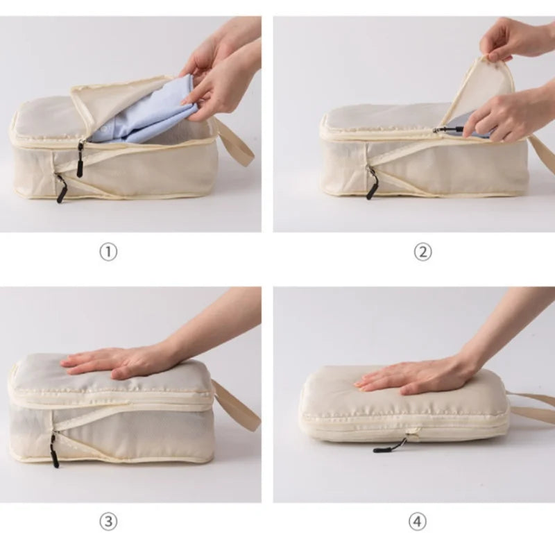 Expandable Compression Packing Cubes for Suitcases - 7