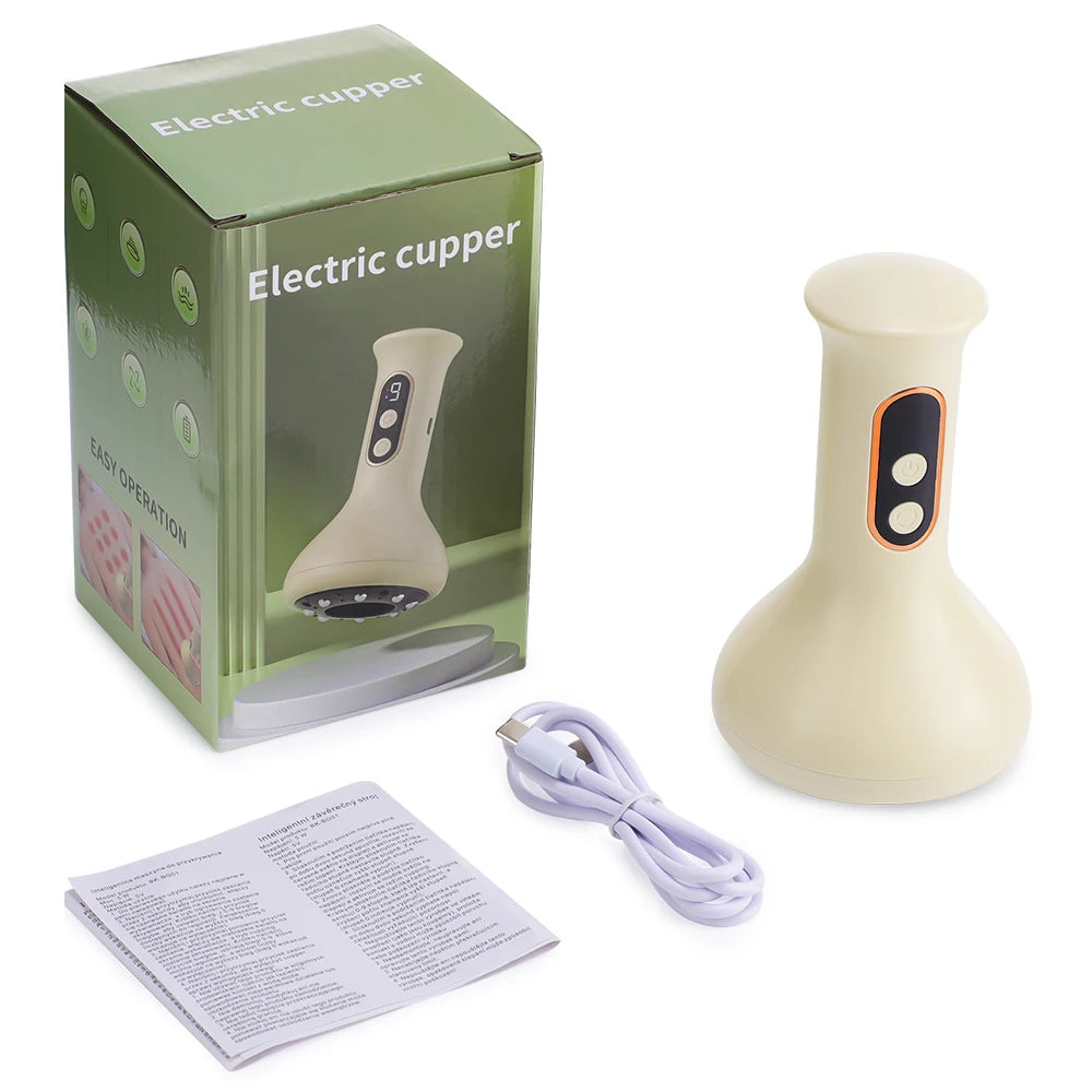 Electric Cupping and Gua Sha Massage Tool for Body Pain Relief