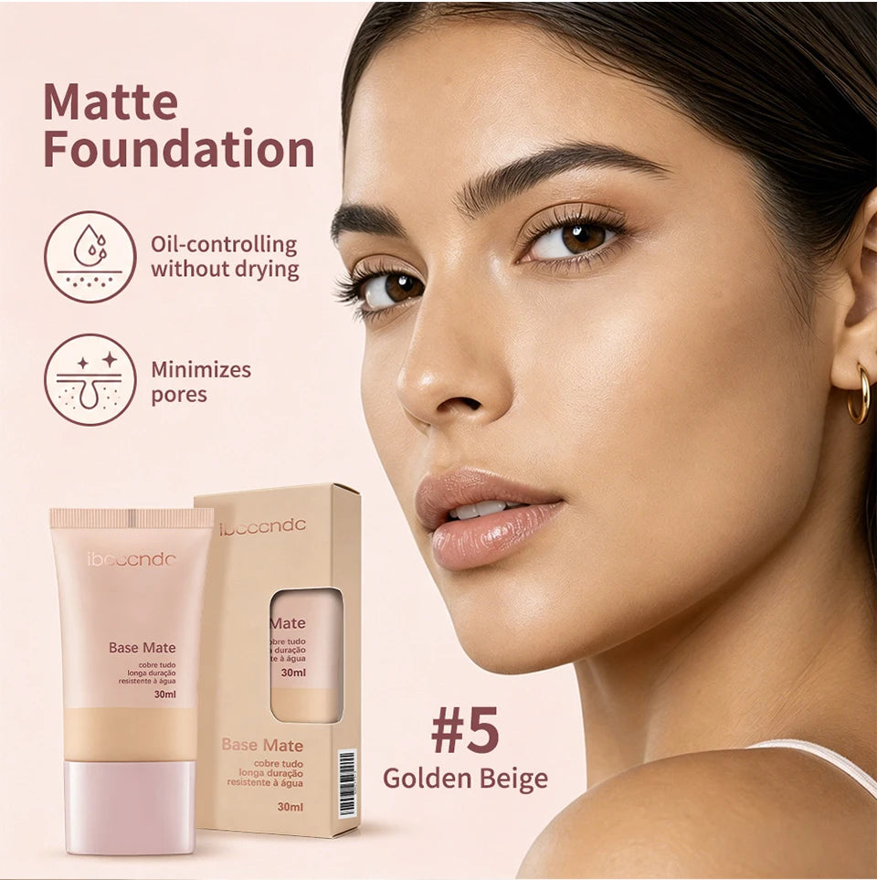 Long-Lasting Matte Liquid Foundation for Flawless Natural Coverage - 9