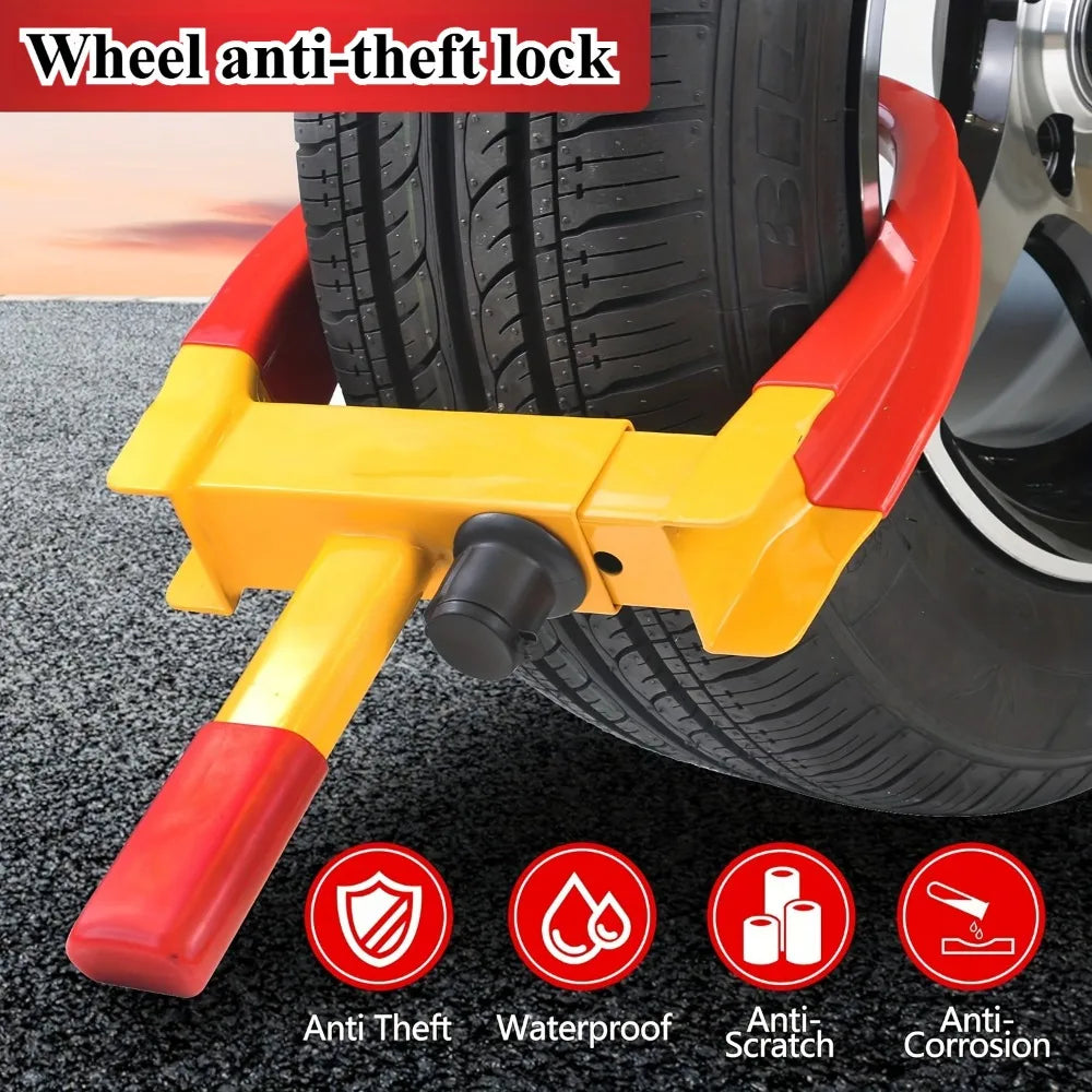 Heavy Duty Adjustable Anti-Theft Tire Wheel Lock - 1
