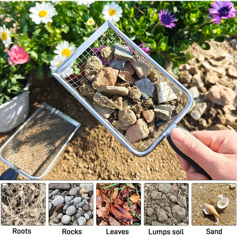 Handheld Garden Soil and Compost Sieve - 4