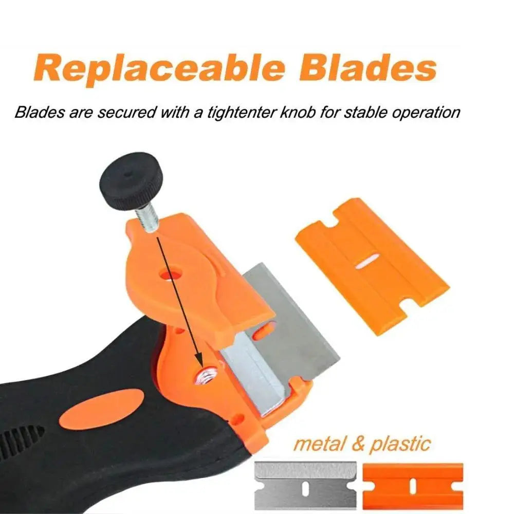 Multifunctional Razor Blade Scraper for Glue and Decal Removal