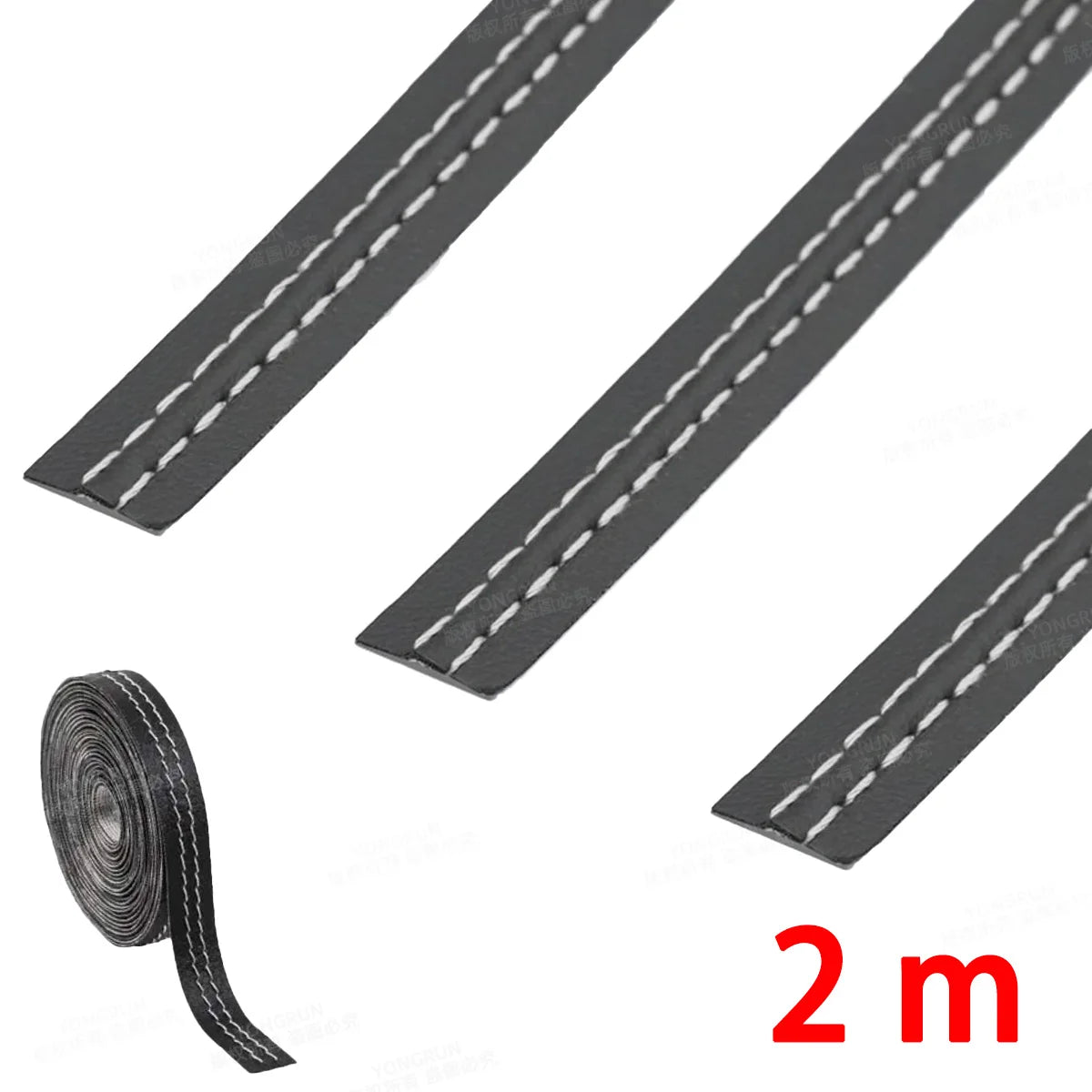 Self-Adhesive Car Interior Leather Decorative Dashboard Trim Strip