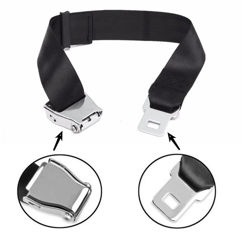 Adjustable Airplane Seat Belt Extender for Comfortable Travel
