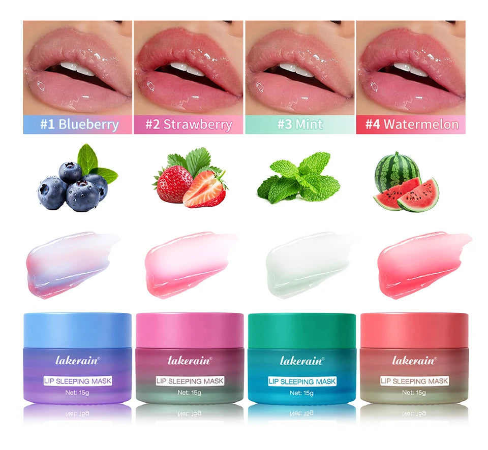 Hydrating Dual-Color Lip Sleeping Mask for Dry Cracked Lips - 8