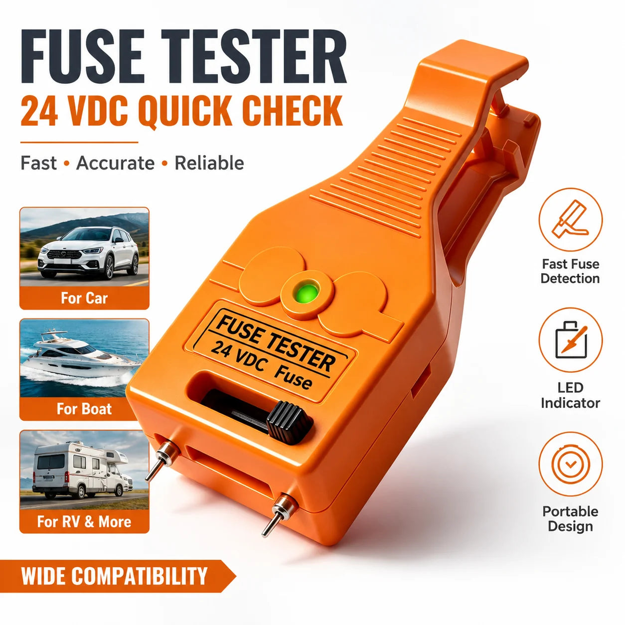 Automotive Blade Fuse Tester and Puller Tool - 1