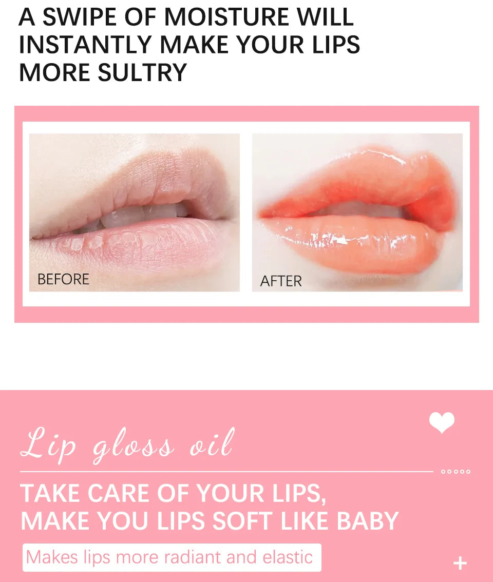 Hydrating Crystal Jelly Lip Glow Oil for Nourished Plump Lips - 10