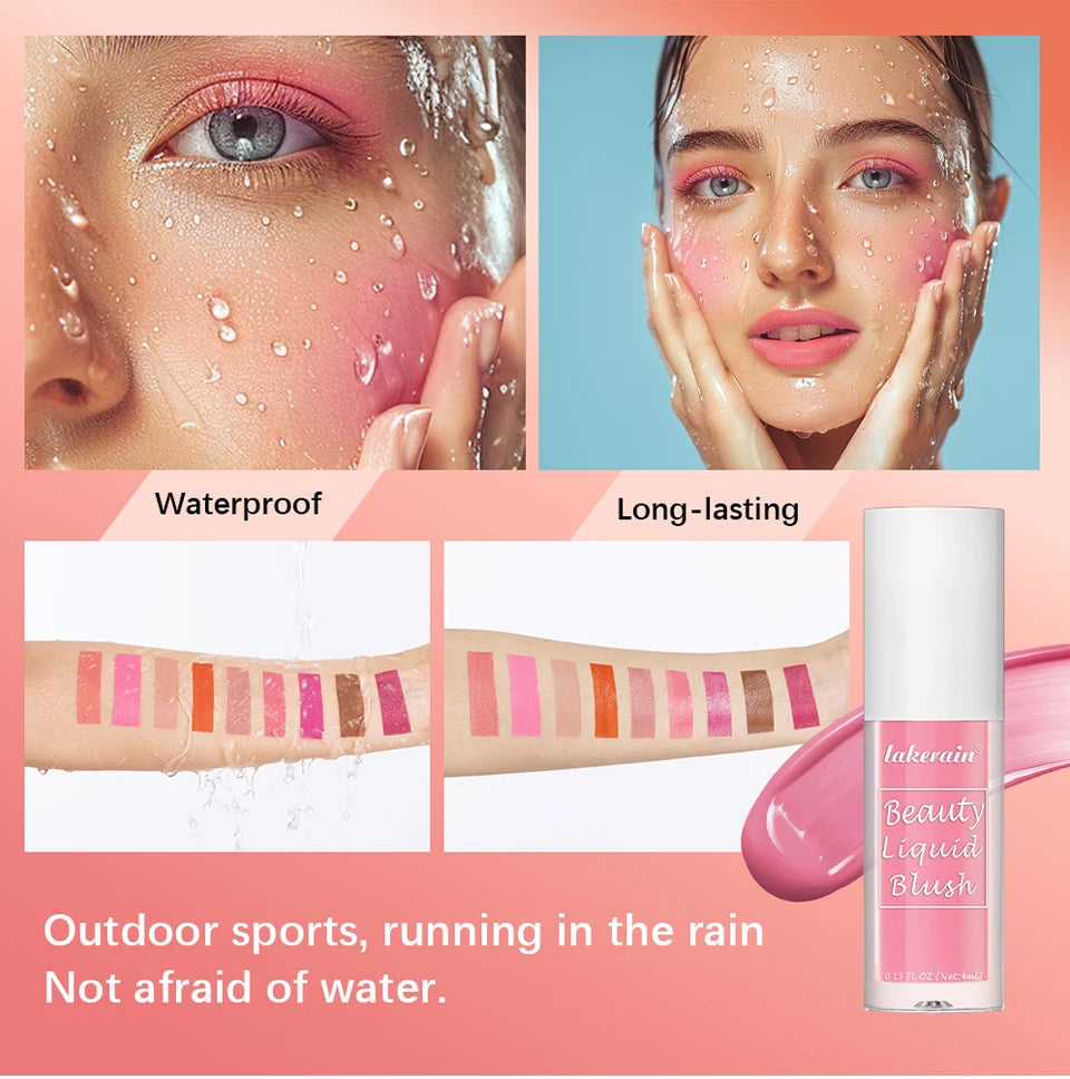 Long-Lasting Waterproof Liquid Face Blush - 12