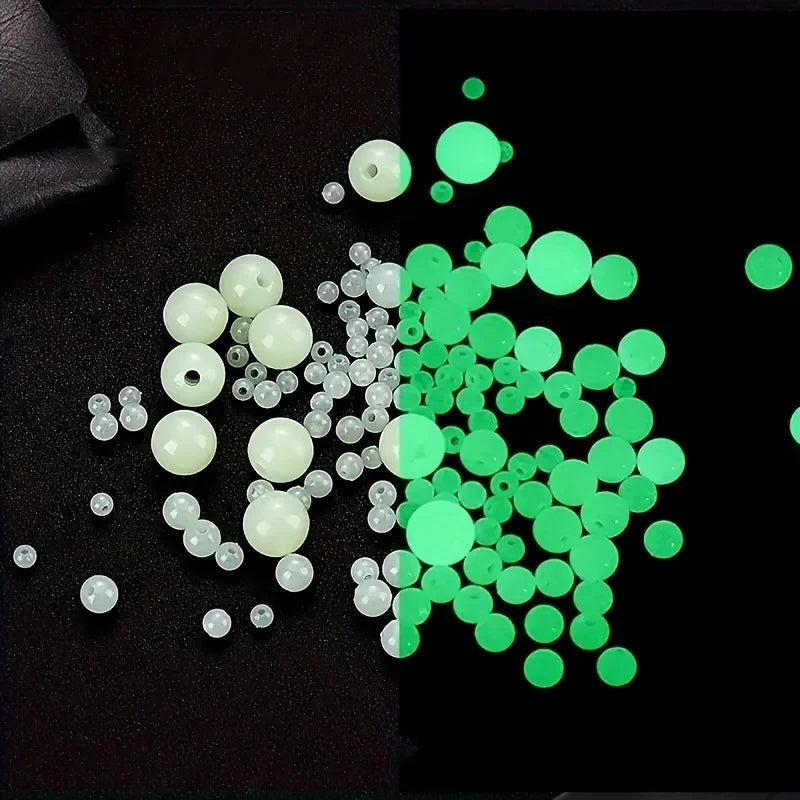 100pcs Luminous Beads Glow in the Dark Craft and Fishing Beads