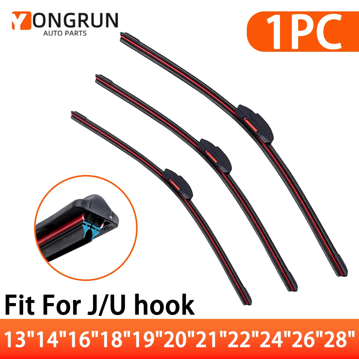 All-Weather Car Windshield Wiper Blade Replacement