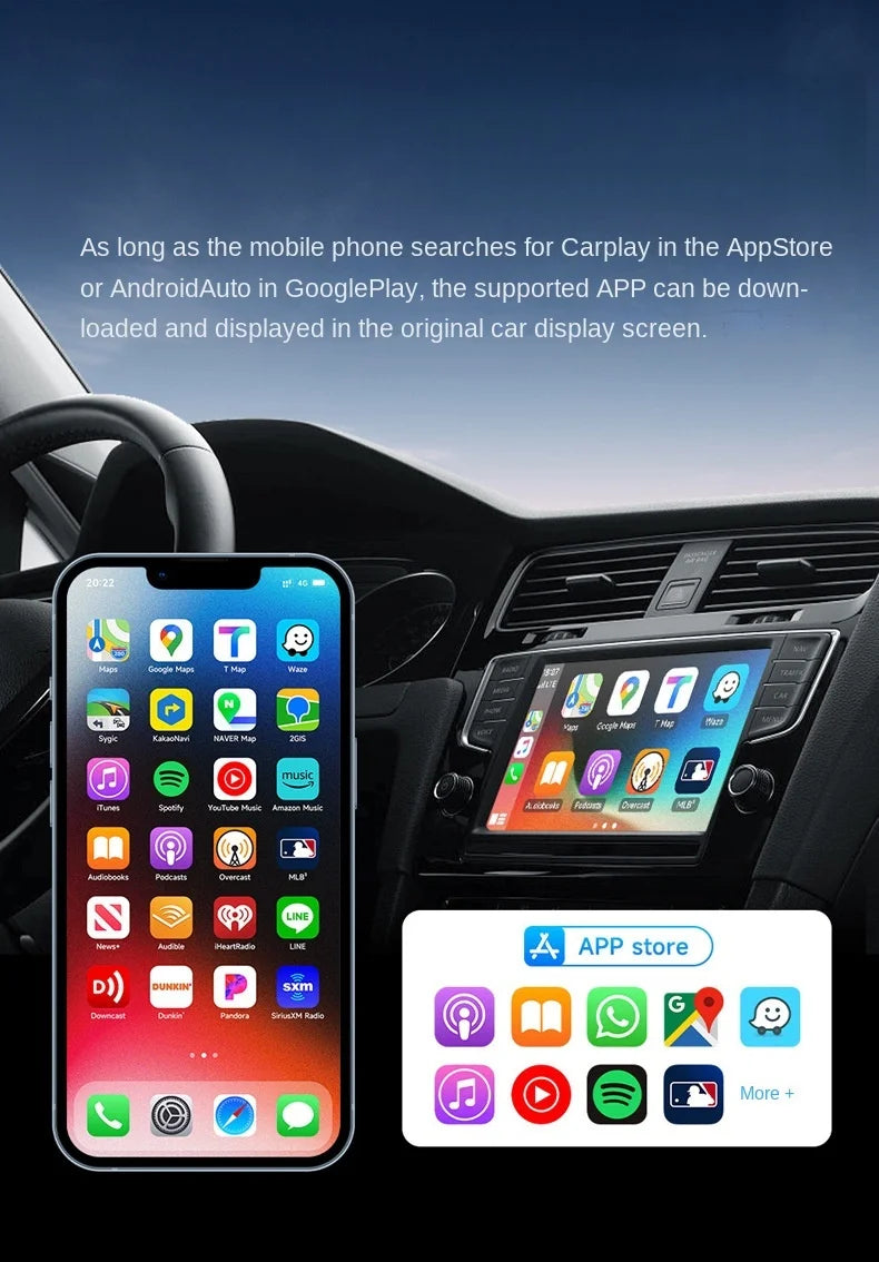 Wireless CarPlay and Android Auto 2-in-1 Adapter