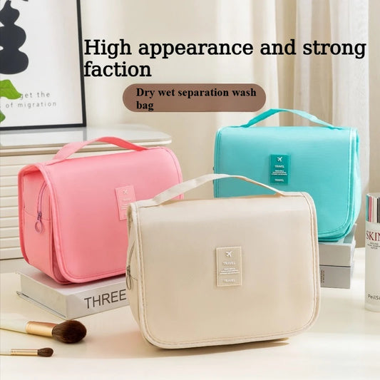 Portable Hanging Toiletry Bag for Travel and Makeup Storage