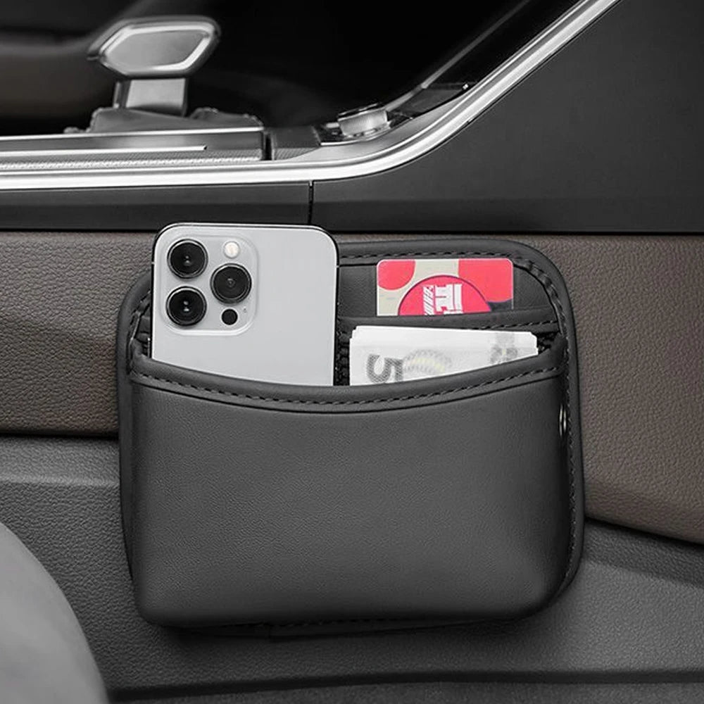 Universal PU Leather Car Door Storage Organizer - 13