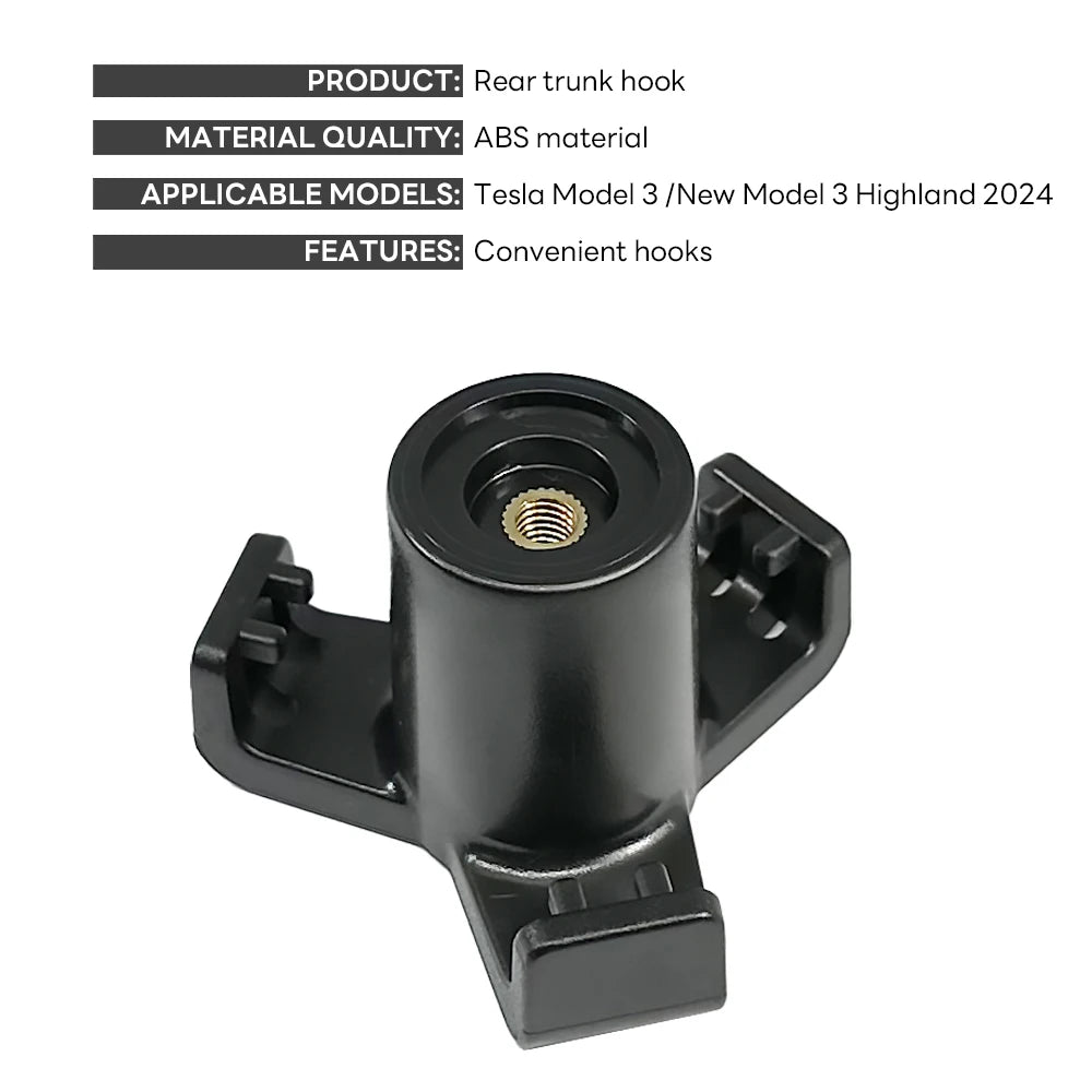 Trunk Grocery Bag Hook for Tesla Model 3