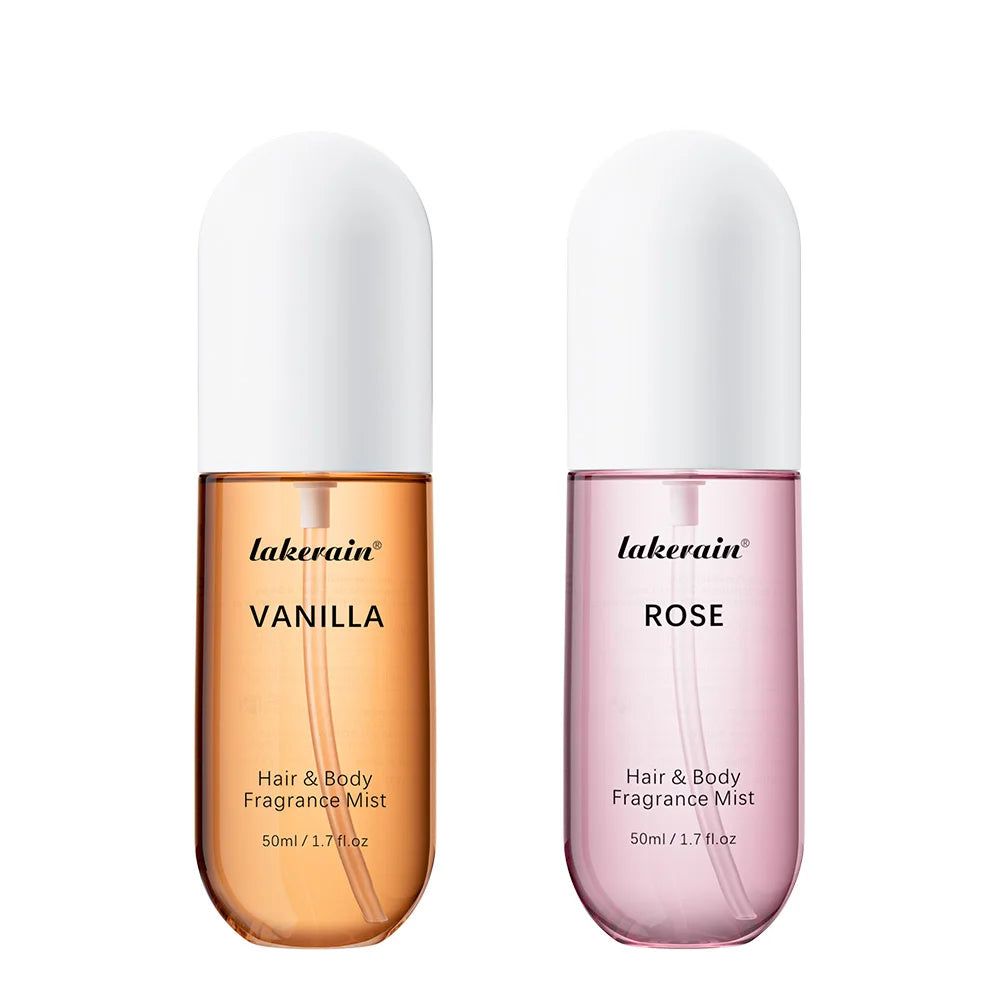 Long-Lasting Vanilla and Rose Hair and Body Fragrance Mist