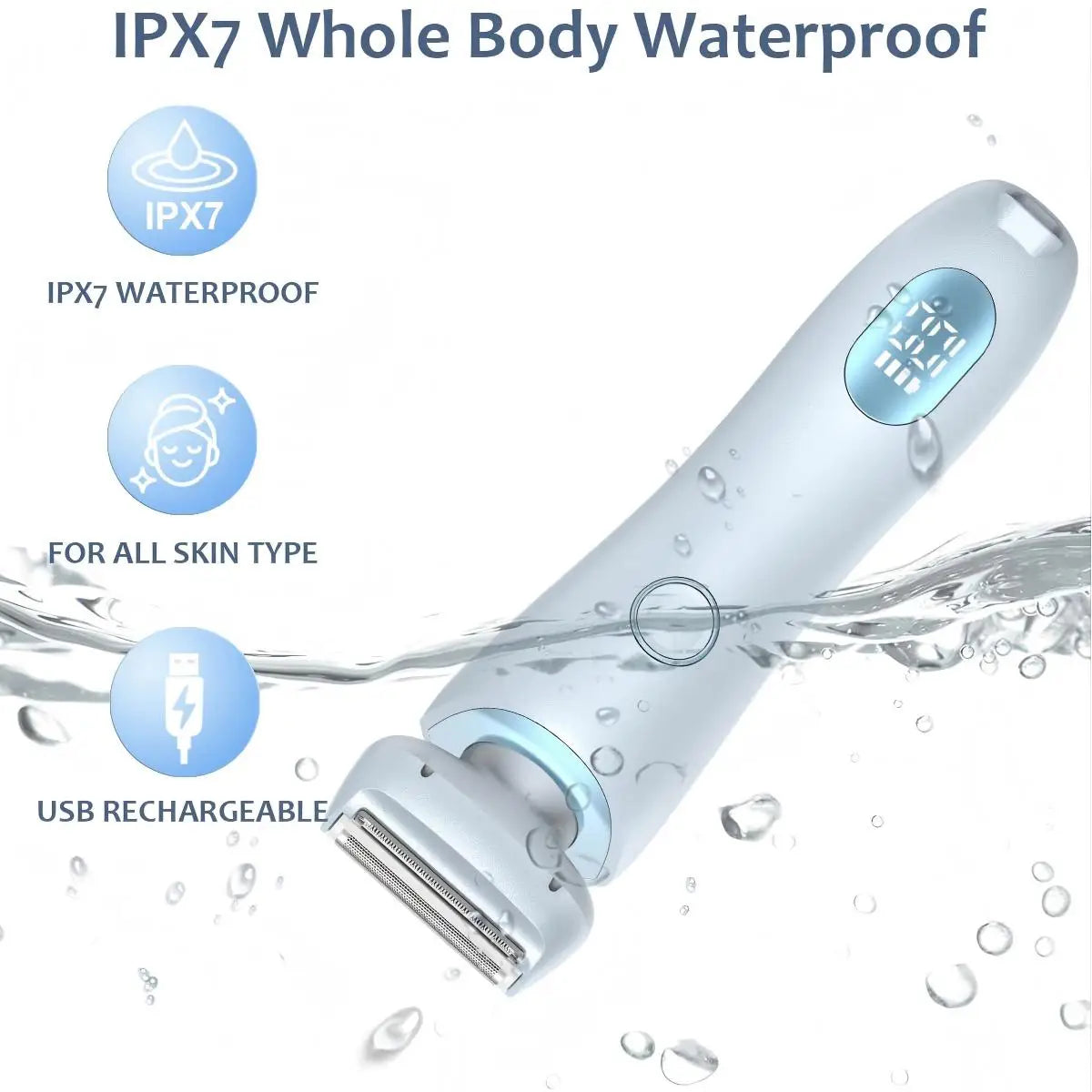 2-in-1 Painless Electric Shaver for Women