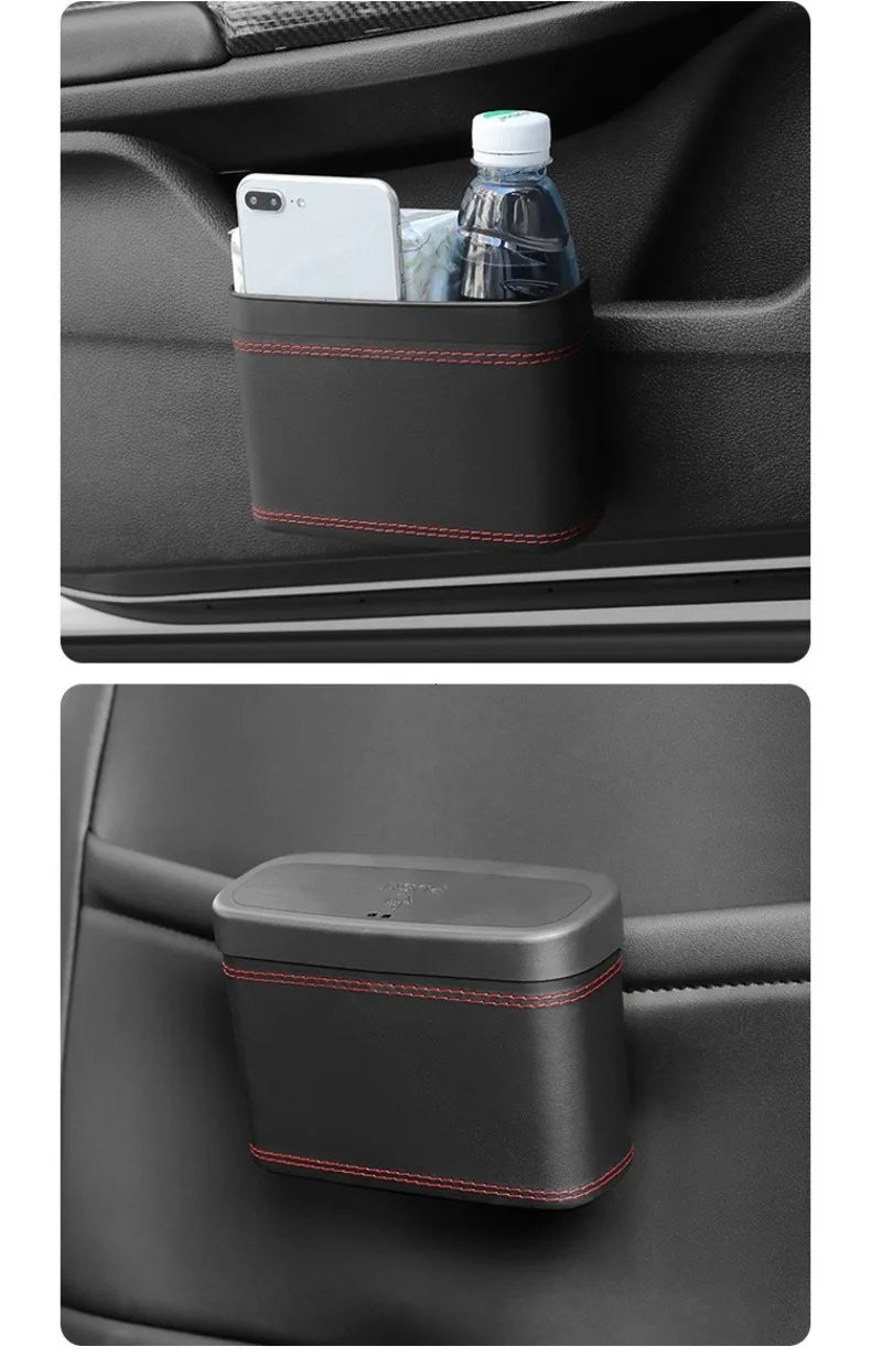 Universal Hanging Car Trash Can and Storage Organizer - 10