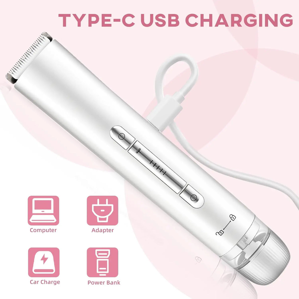2-in-1 Waterproof Electric Bikini Trimmer and Body Shaver