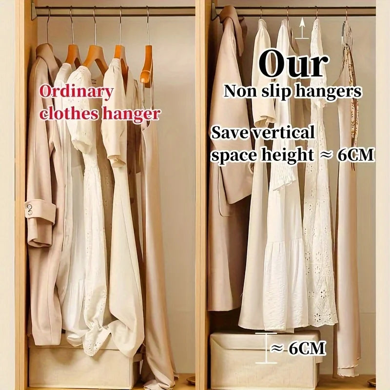 Non-Slip Plastic Clothes Hangers for Wardrobe Organization