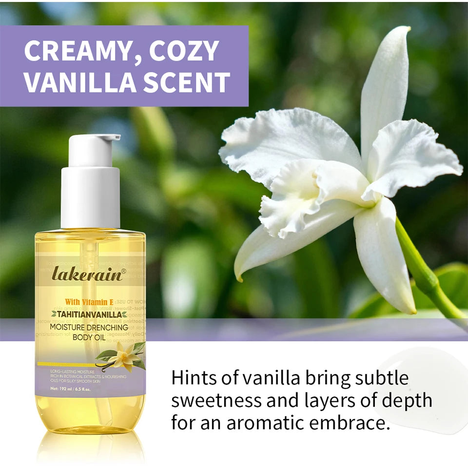 Vanilla Hydrating Body Oil for Dry Skin