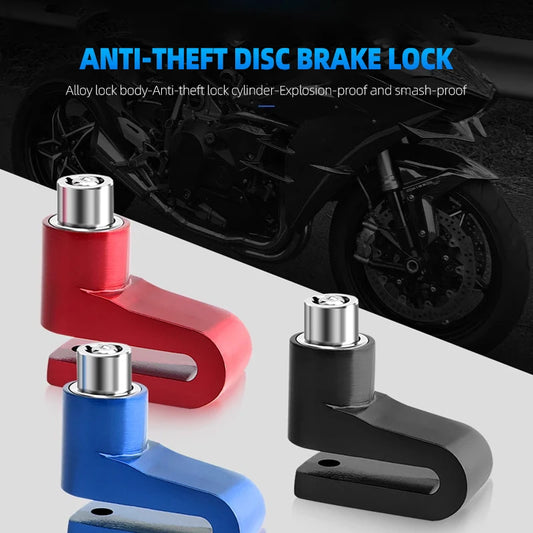 Heavy Duty Anti-Theft Disc Brake Lock for Motorcycles and Bikes