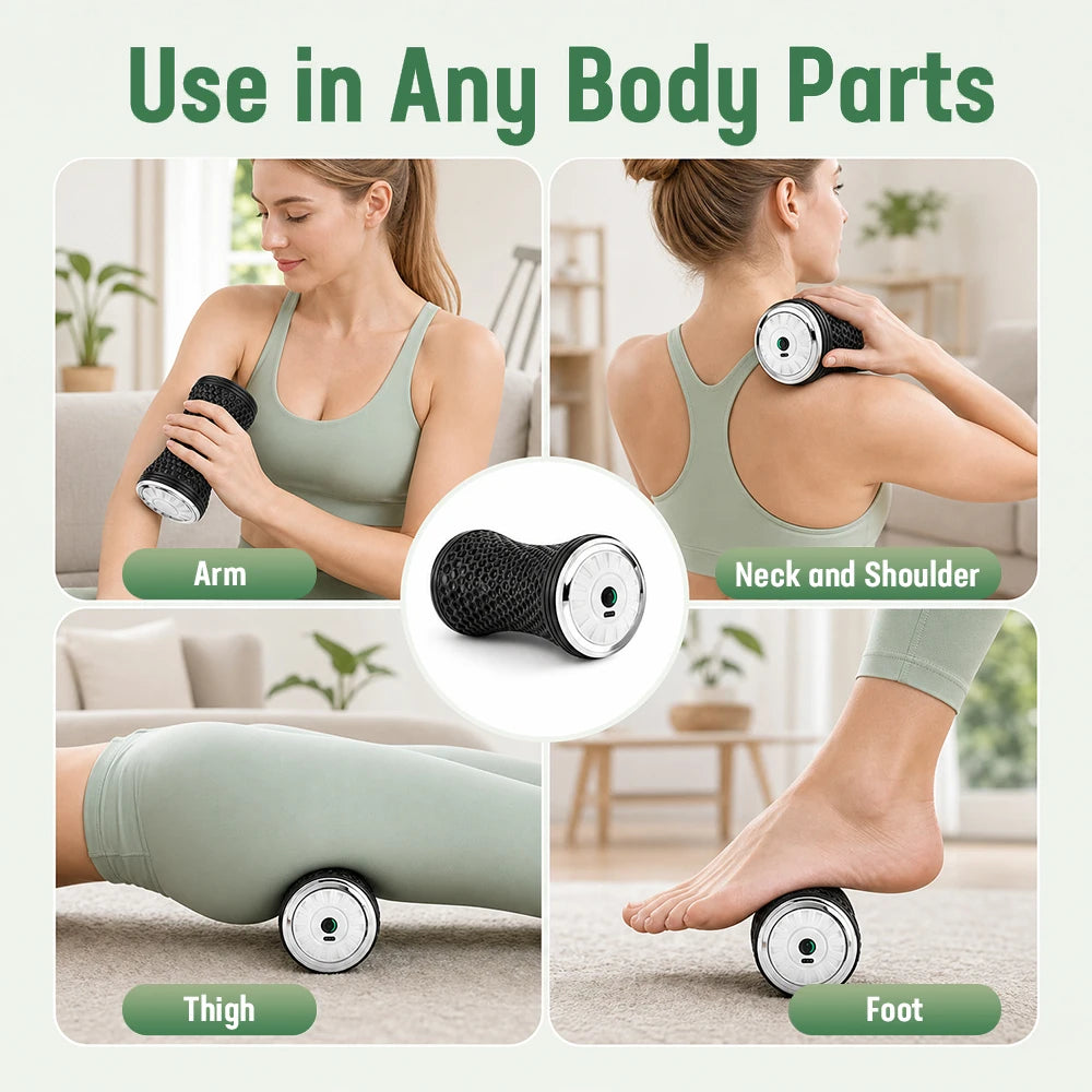 Electric Vibrating Massage Roller for Muscle Recovery