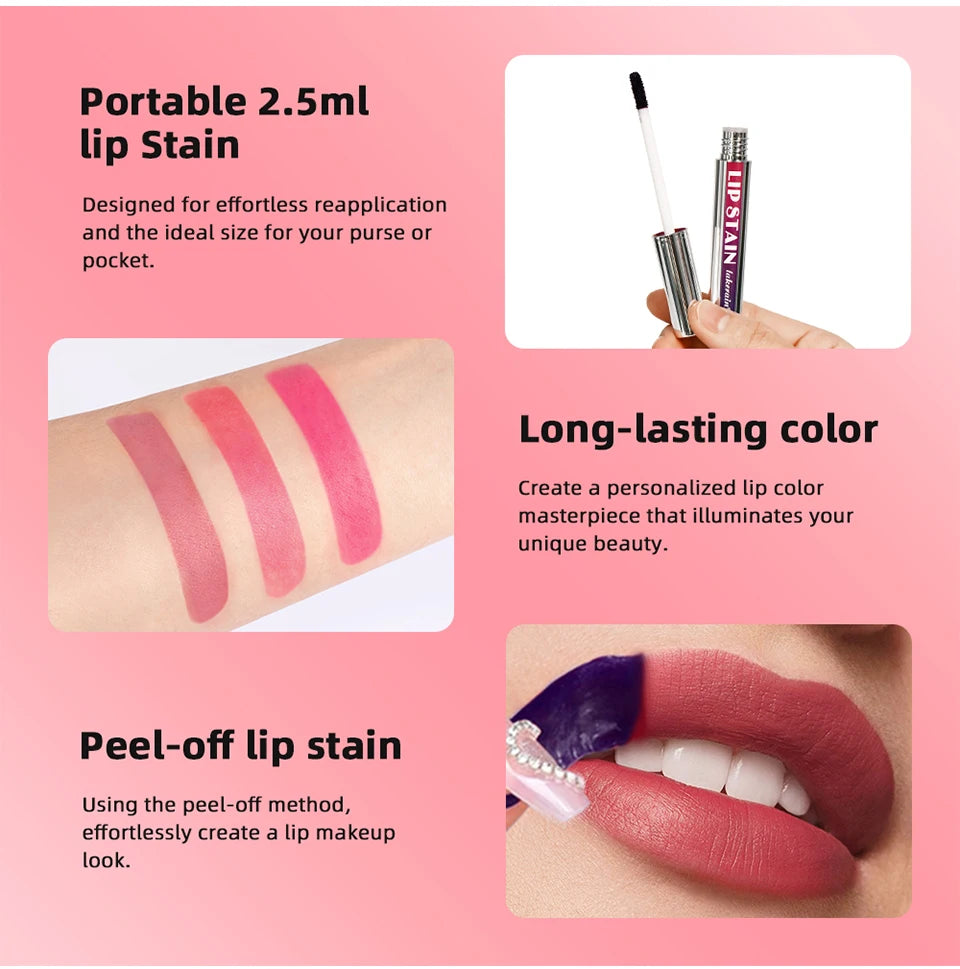 Waterproof Long-Lasting Peel-Off Lip Stain