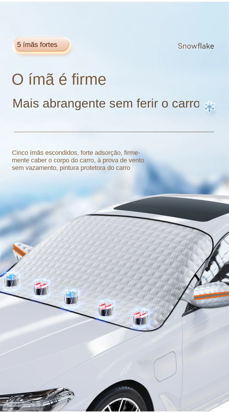 Magnetic Car Windshield Snow and Sun Protection Cover