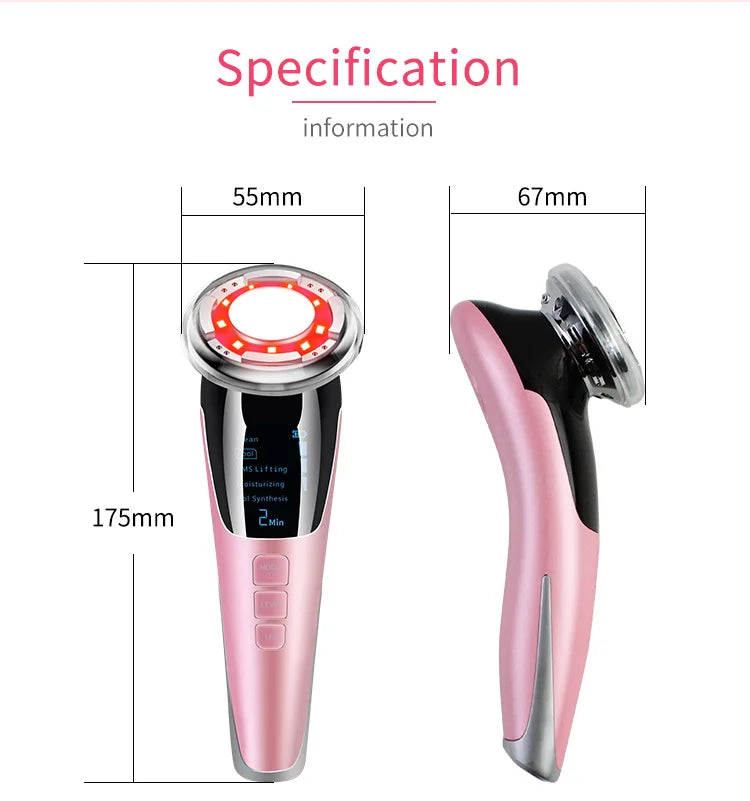 Micro-Current LED Facial Massager for Skin Tightening and Rejuvenation - 13